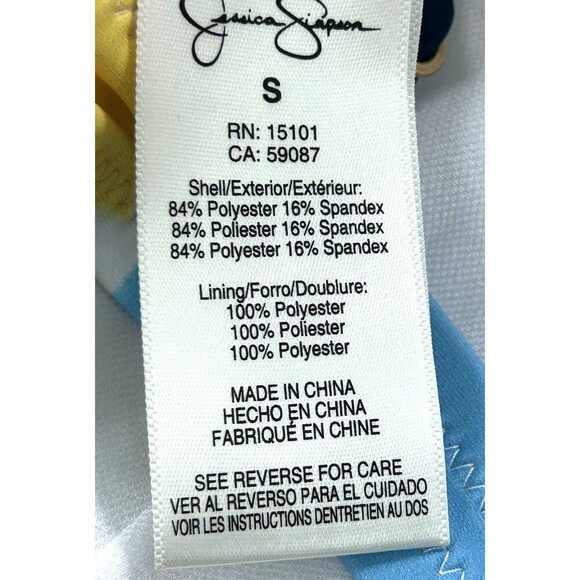 New Jessica Simpson Womens Sz S Smooth Sailing Tie Dye Underwire Bikini Top T3 - Picture 9 of 10